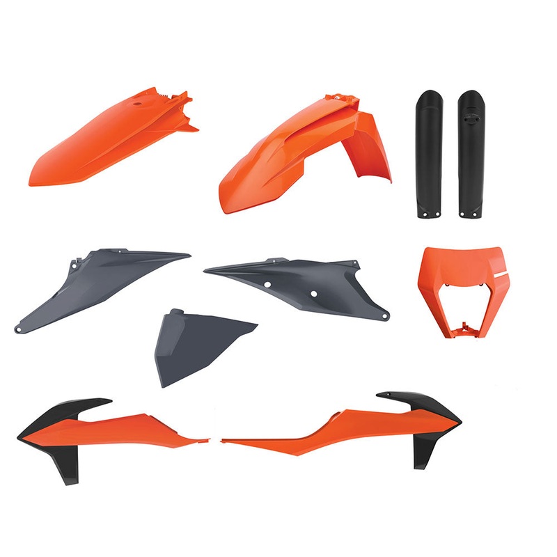 POLISPORT ENDURO KIT KTM EXC/EXC-F 20-23 – OEM 21 (INCL. HEADLIGHT SURROUND & FORK GUARDS)
