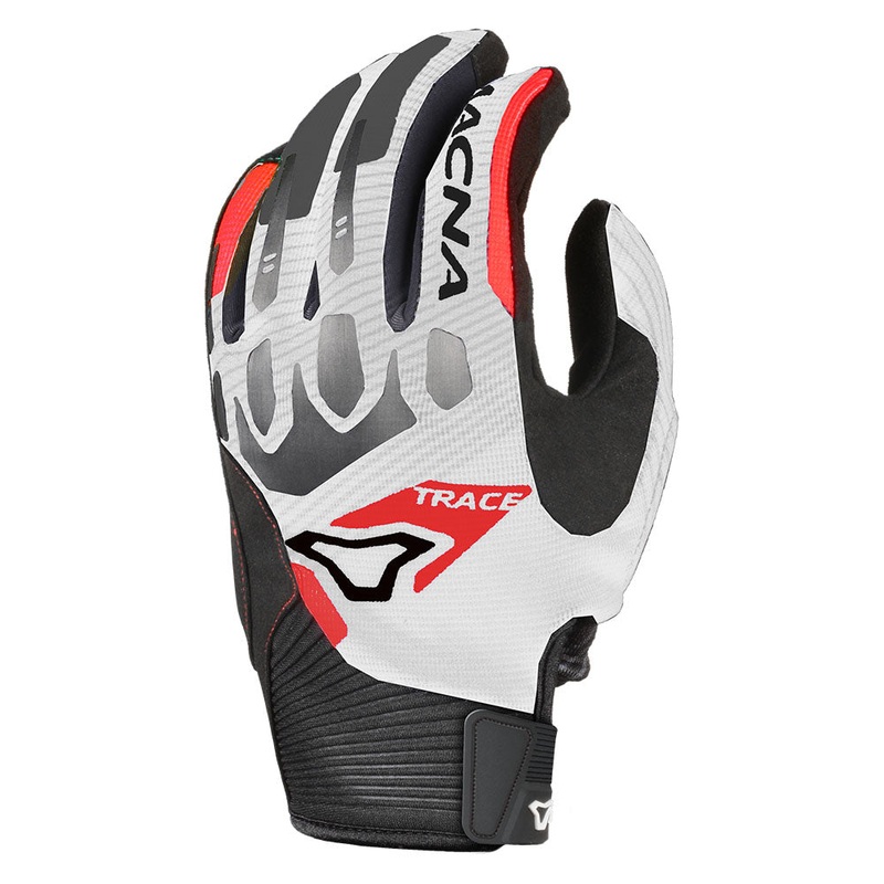Macna Trace Gloves White/ Black/ Red S