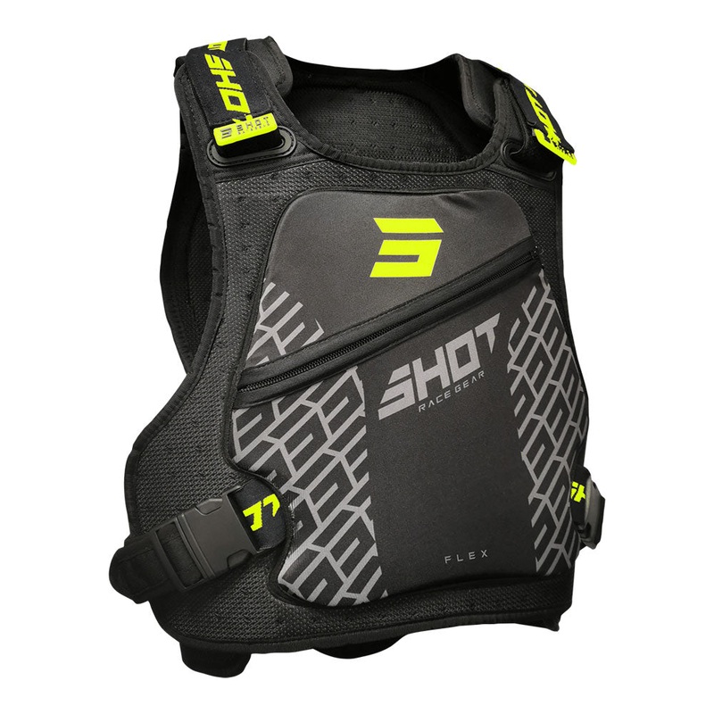 Shot Flex Kid Chest Protector Black/Yellow/Medium S / M