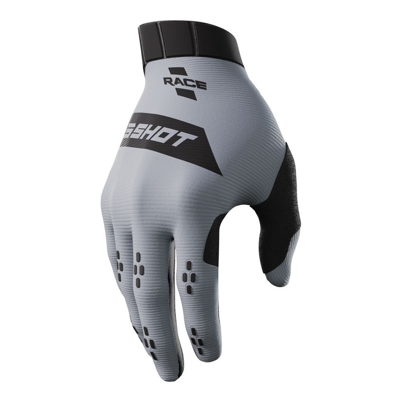 Shot Race Gloves Grey 8