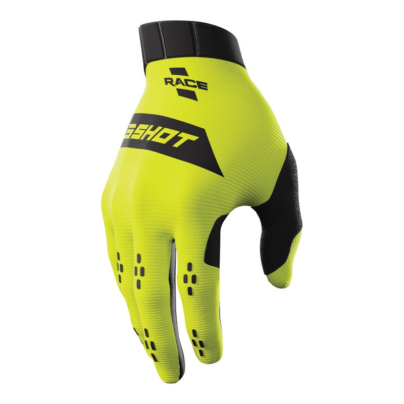 Shot Race Gloves Neon Yellow 8
