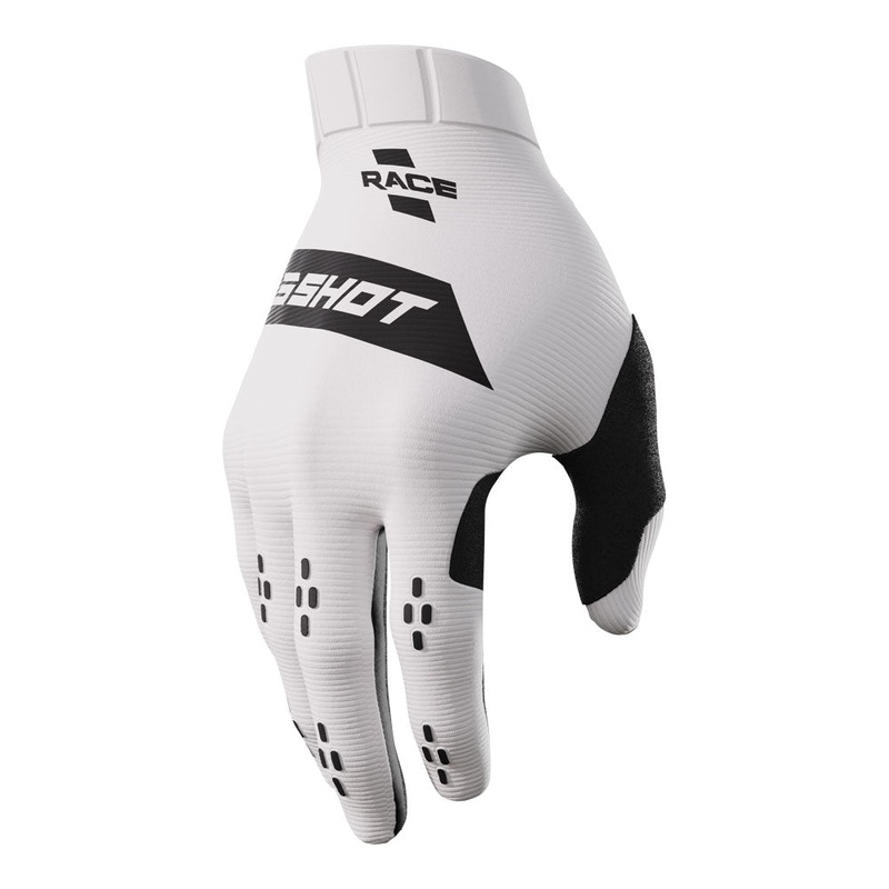 Shot Race Gloves White 8