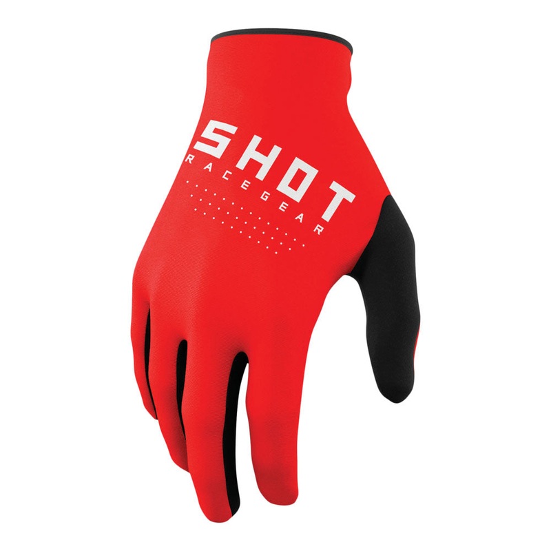Shot Raw Gloves Red 8