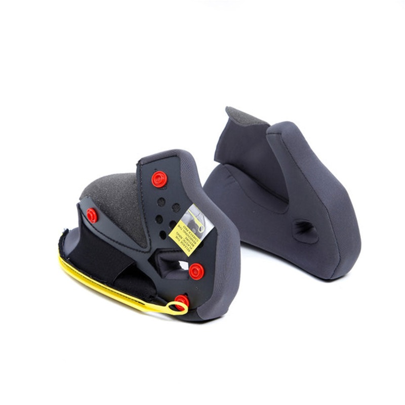 AGV CHEEK PADS TOURMODULAR (XS / 40mm) BLACK/GREY XS