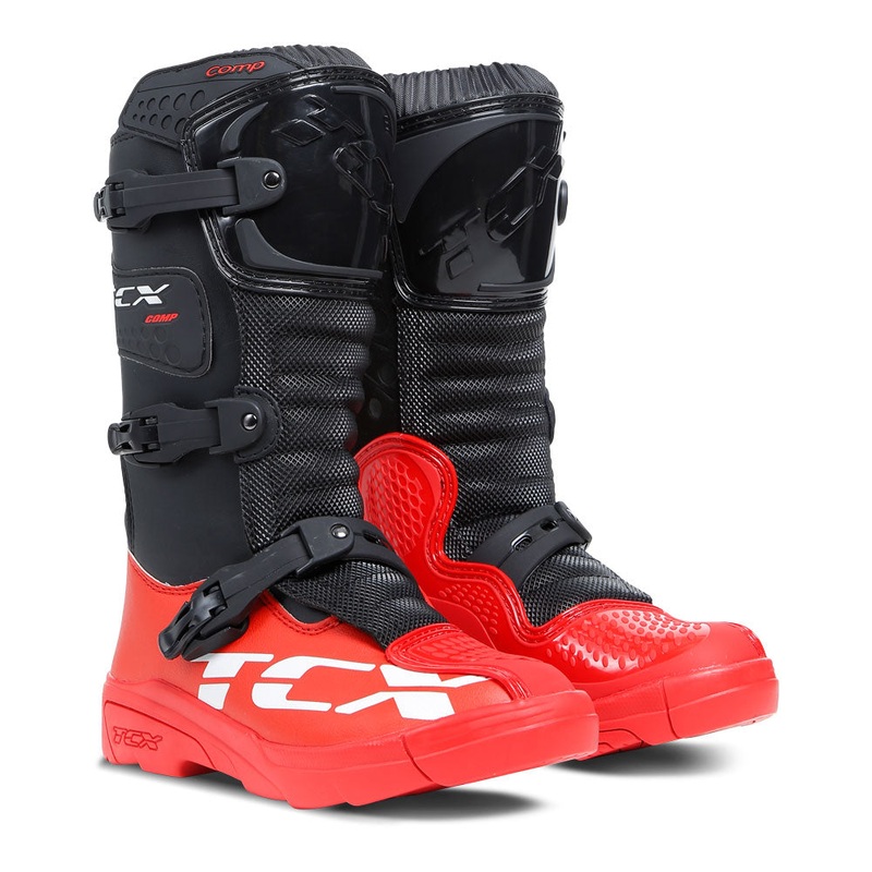 TCX COMP KID BOOTS BLACK/RED EU 29 / US 12