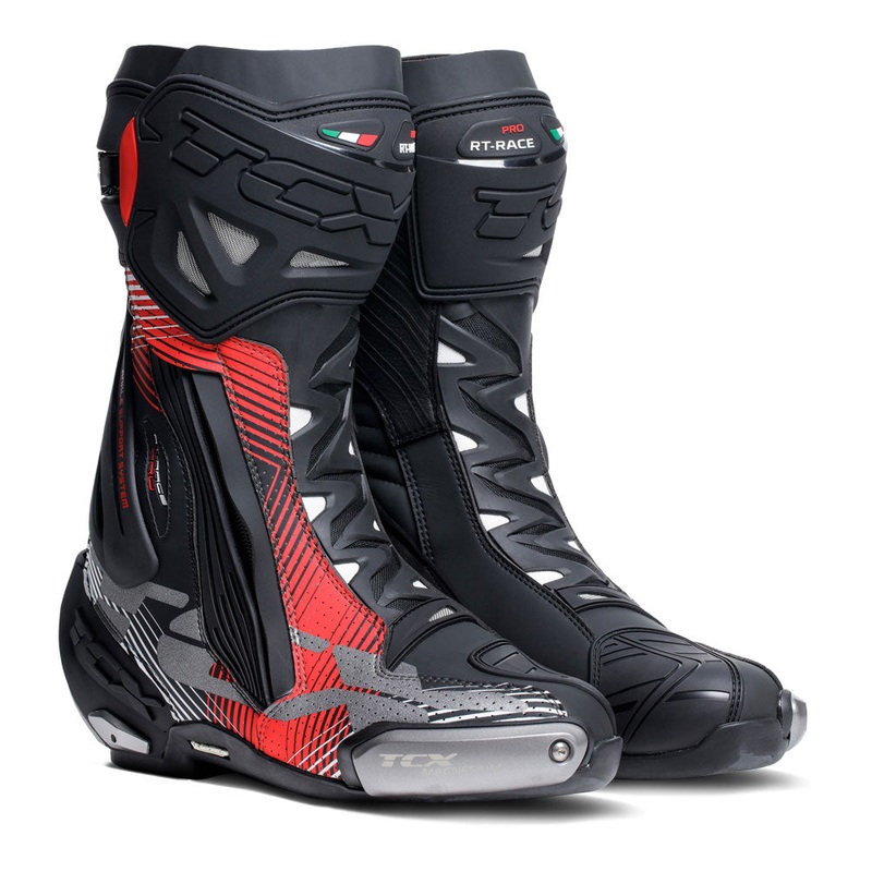 TCX RT-RACE PRO AIR BOOTS BLACK/RED/WHITE EU 38 / US 5