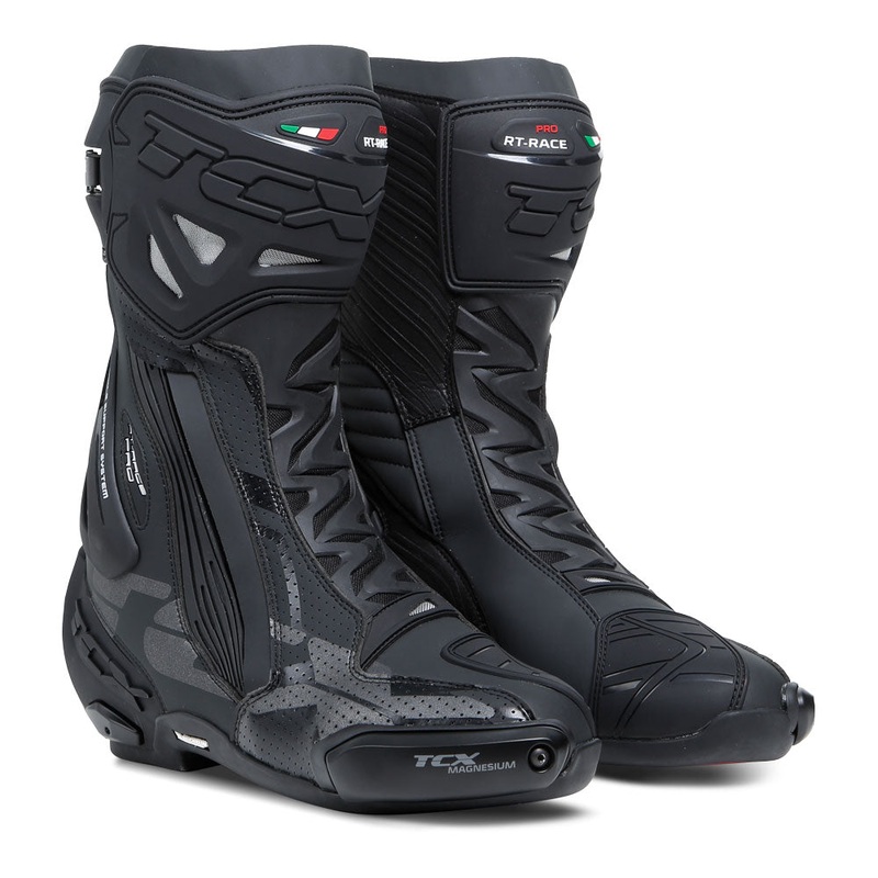 TCX RT-RACE PRO AIR BOOTS BLACK/REFLEX EU 38 / US 5