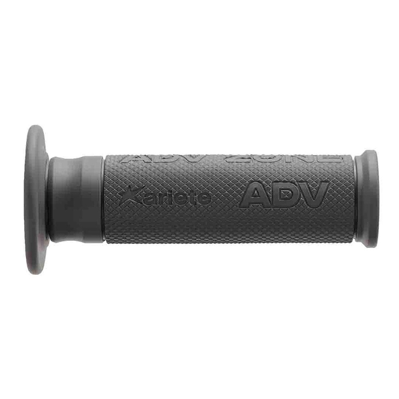 ARIETE MOTORCYCLE HAND GRIPS – OFF ROAD – ADV ZONE 120mm Open End – DARK GRAY