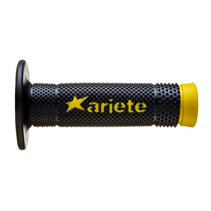 ARIETE MOTORCYCLE HAND GRIPS – OFF ROAD – VULCAN – BLACK YELLOW