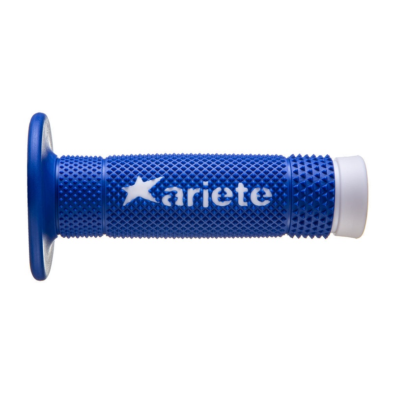 ARIETE MOTORCYCLE HAND GRIPS – OFF ROAD – VULCAN – BLUE WHITE