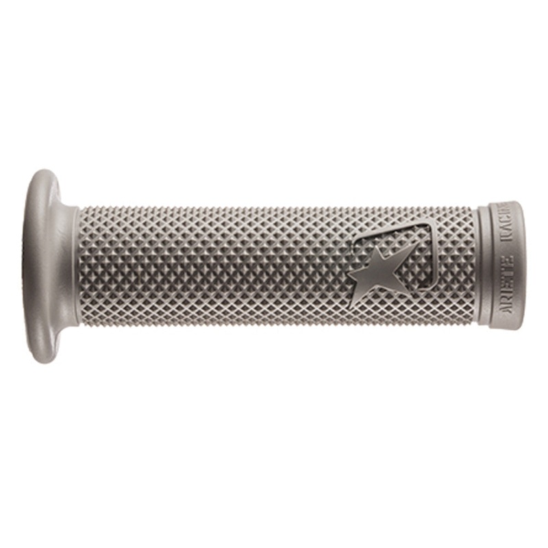 ARIETE MOTORCYCLE HAND GRIPS – ROAD – ARIES – 125mm Open End – GREY