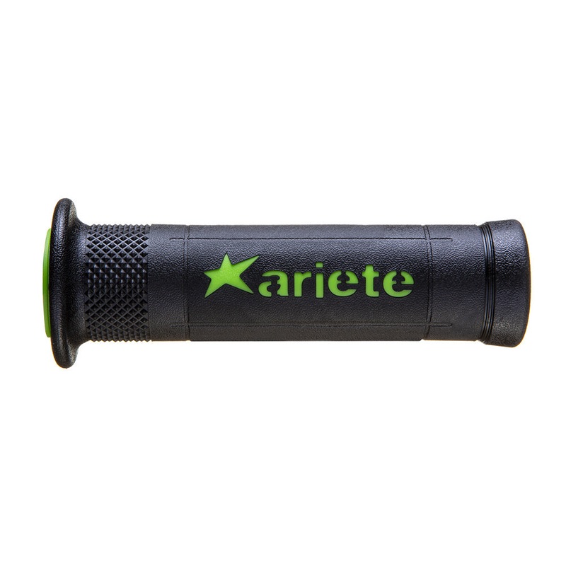 ARIETE MOTORCYCLE HAND GRIPS – ROAD – ARIRAM – BLACK GREEN