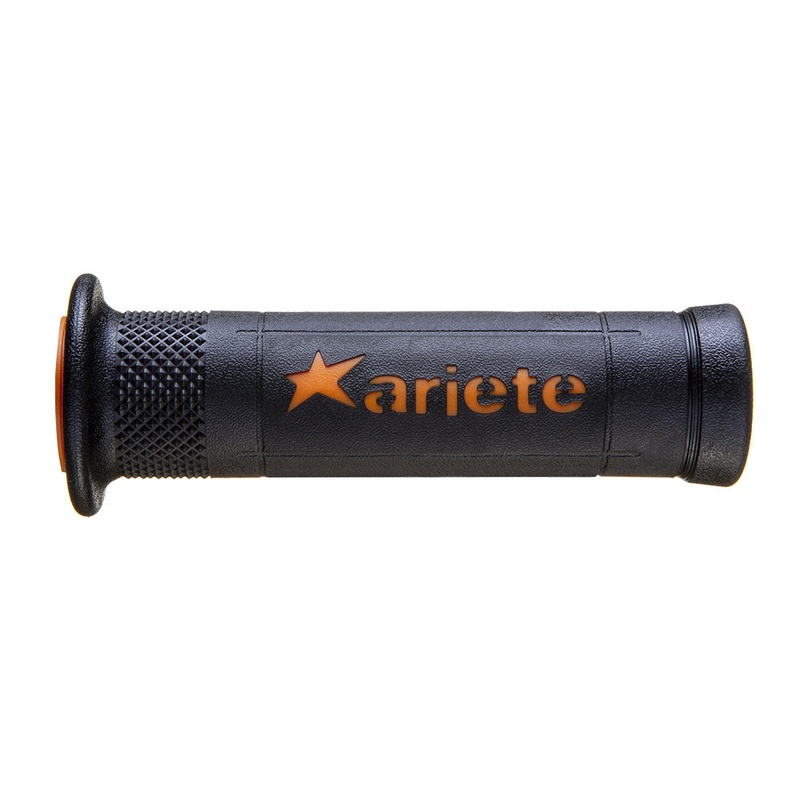 ARIETE MOTORCYCLE HAND GRIPS – ROAD – ARIRAM – BLACK ORANGE