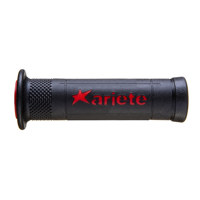 ARIETE MOTORCYCLE HAND GRIPS – ROAD – ARIRAM – BLACK RED
