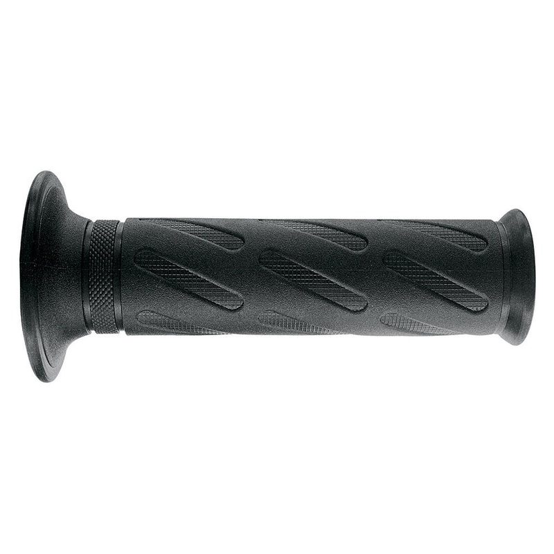 ARIETE MOTORCYCLE HAND GRIPS – ROAD – SUZUKI STYLE – 125mm Open End – BLACK