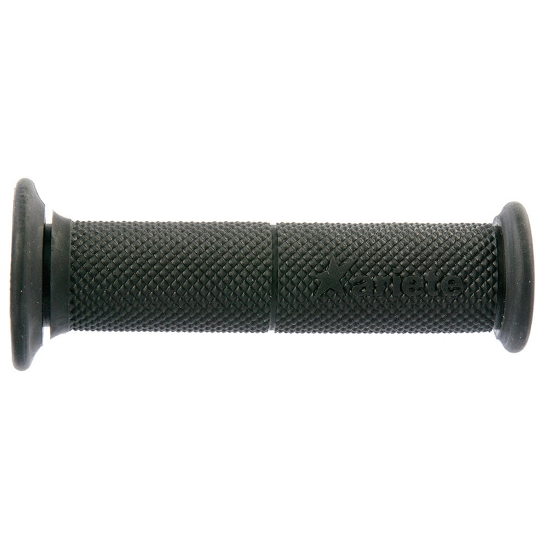 ARIETE MOTORCYCLE HAND GRIPS – ROAD – YAMAHA STYLE – SLIM 130mm Open End – BLACK
