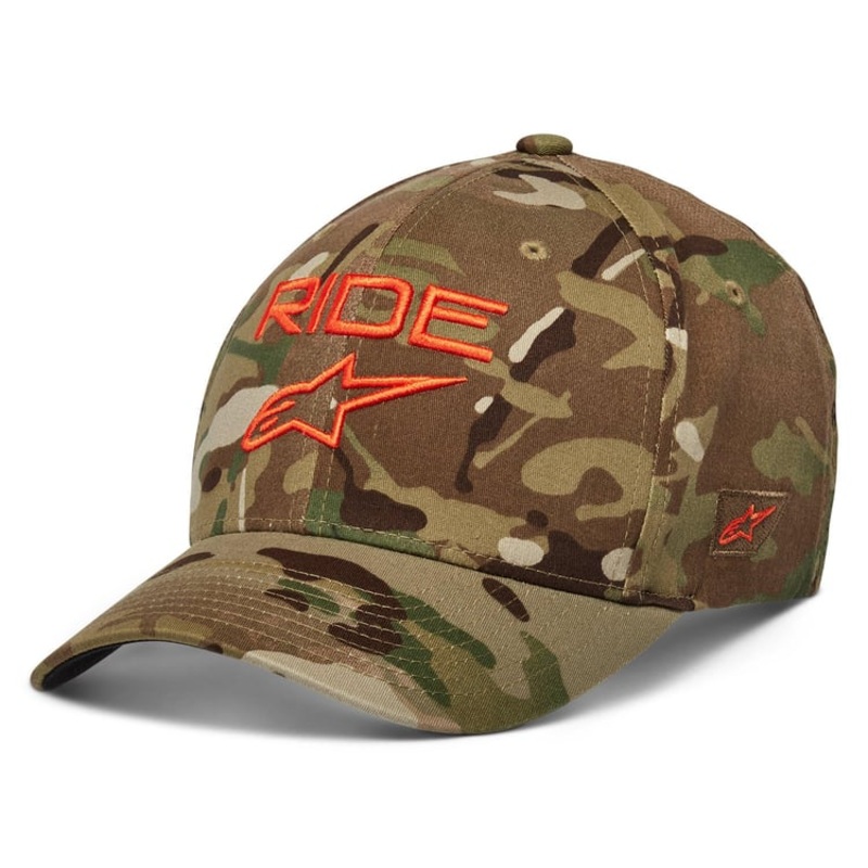 Alpinestars Ride Multicam Camo Green/Orange Hat S-M
