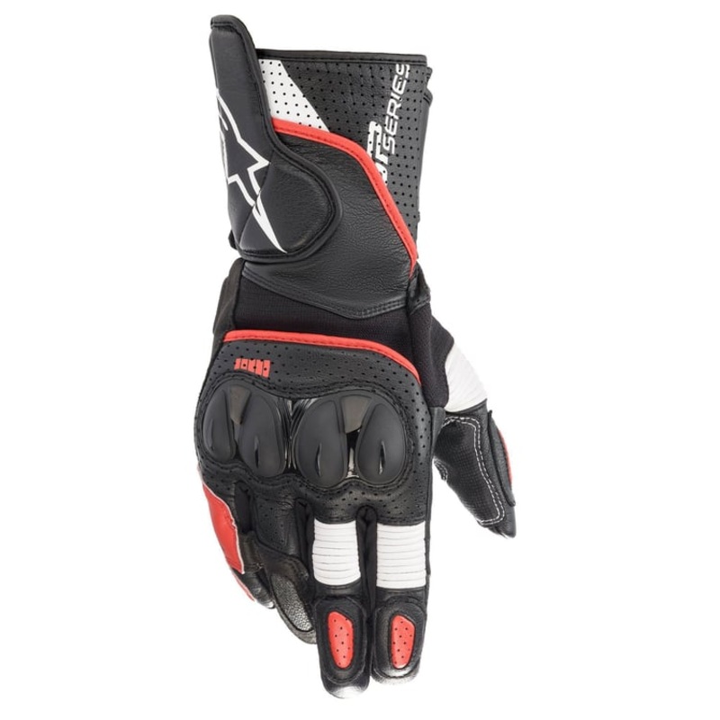 Alpinestars SP2 V3 Black/White/Fluro Red Gloves S