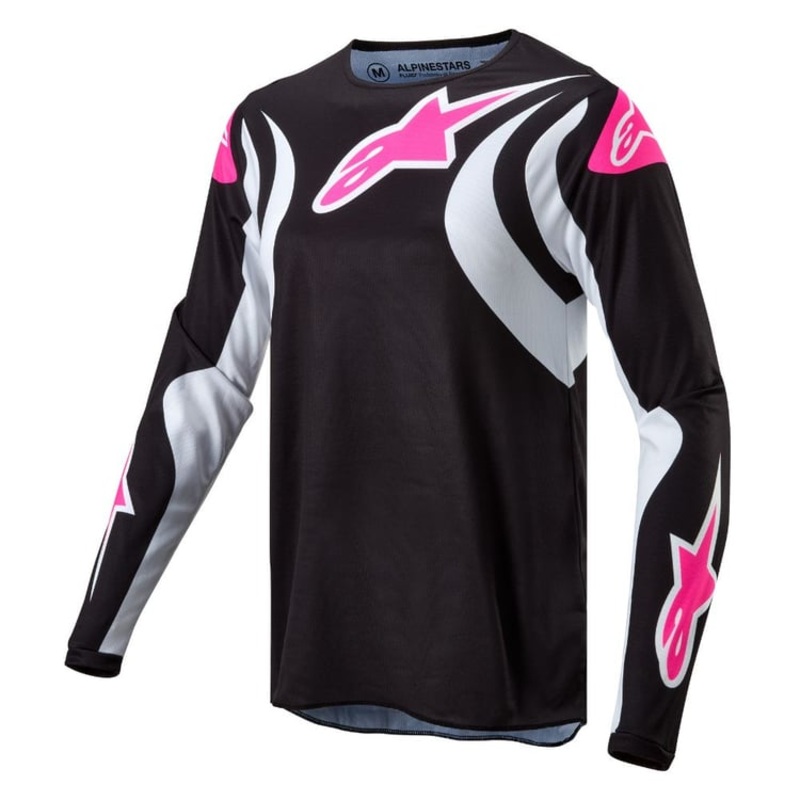 Alpinestars Women’s Fluid Jersey – 2024 XS White/Turquoise
