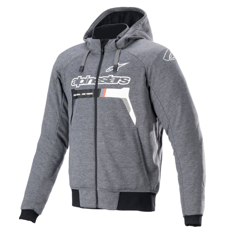 Alpinestars Chrome Ignition Hoody S Melange Dark Grey/White