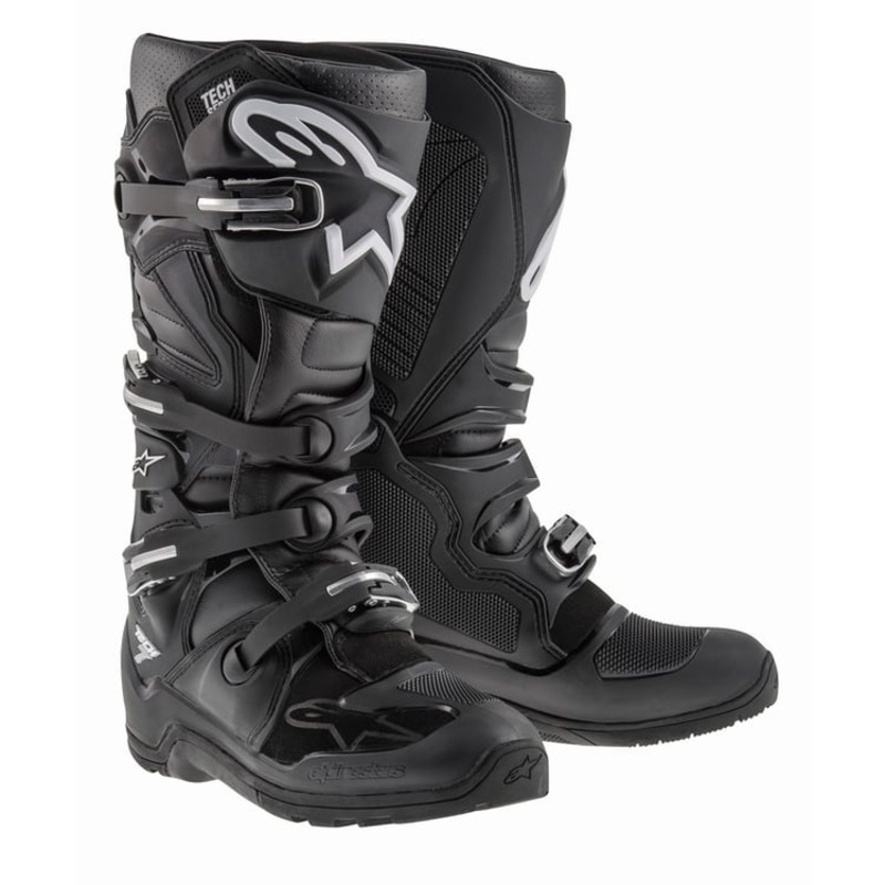 Alpinestars Tech 7 Enduro Boots US 8 Black/Red Fluro