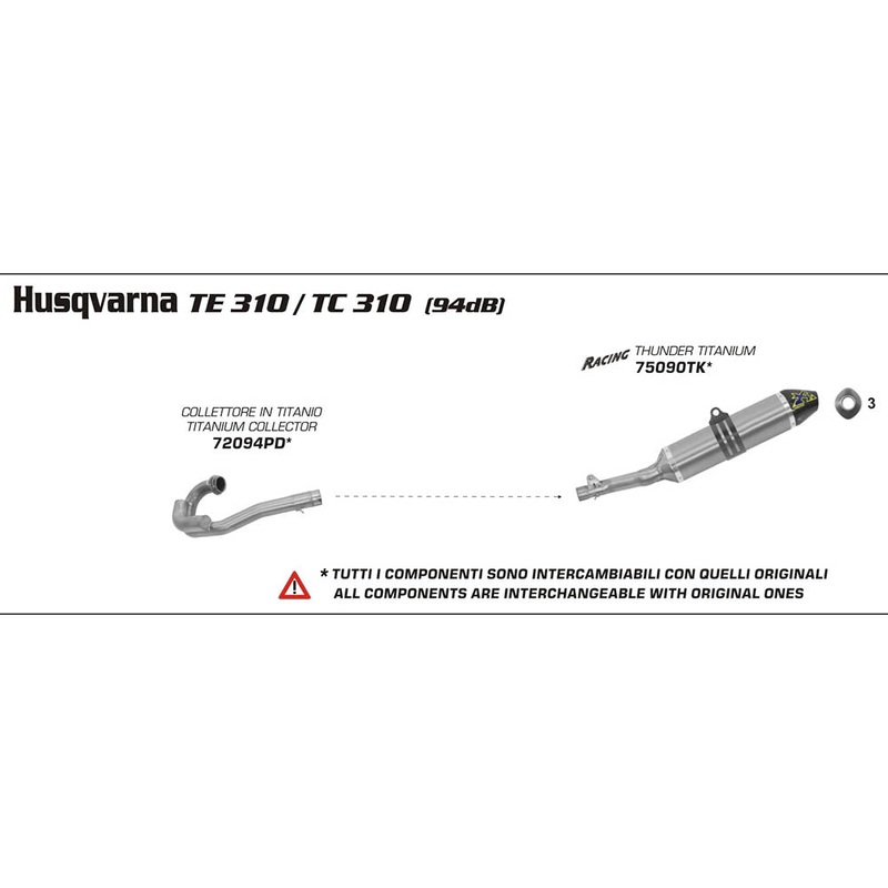 ARROW Collector 72094PD [AOE]: Titanium – HVA TC/TE 310 10>13