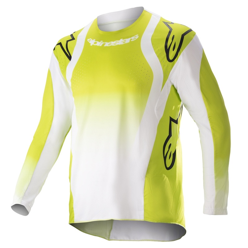 Alpinestars 2023 Youth Racer Push Jersey – Yellow Fluro White S