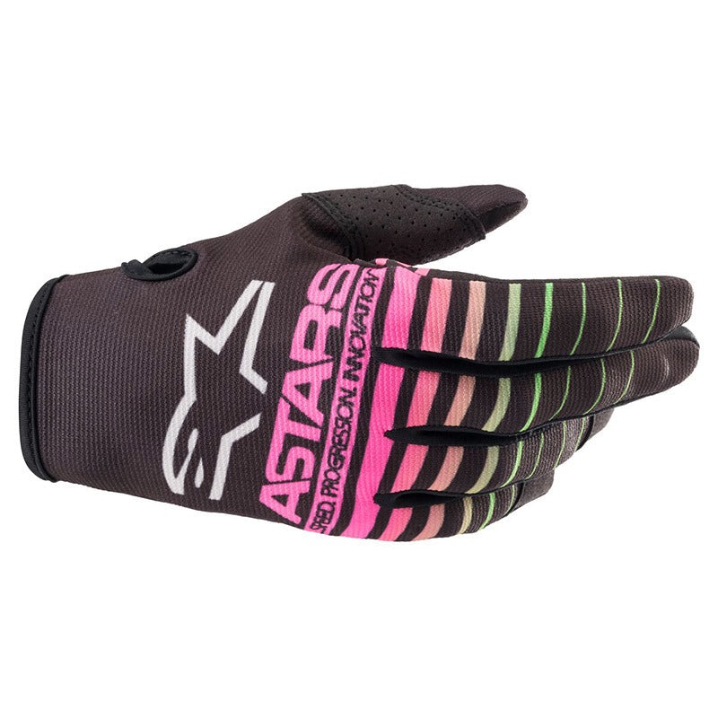 Alpinestars 2022 Radar Gloves – Black Green/Fluro Pink S