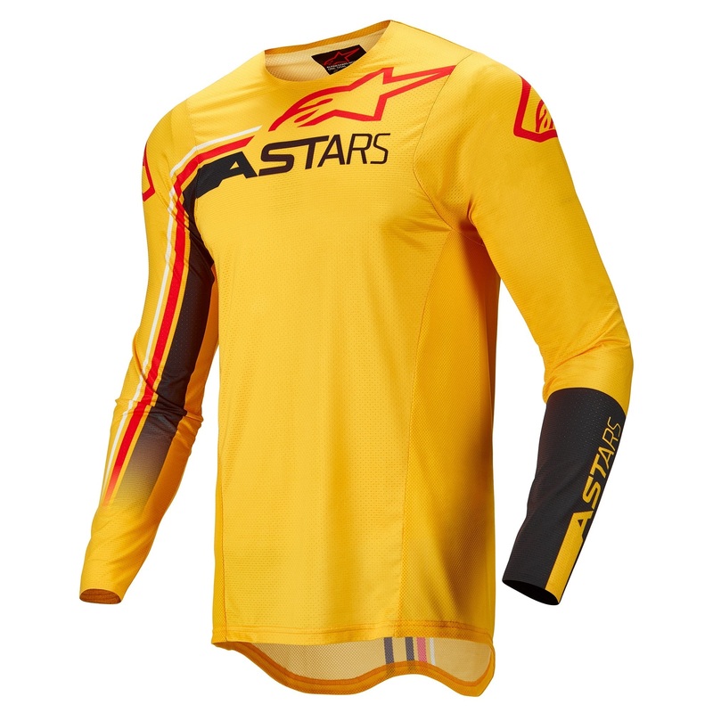 Alpinestars 2022 Supertech Blaze Jersey – Yellow/Black Fluro Red S
