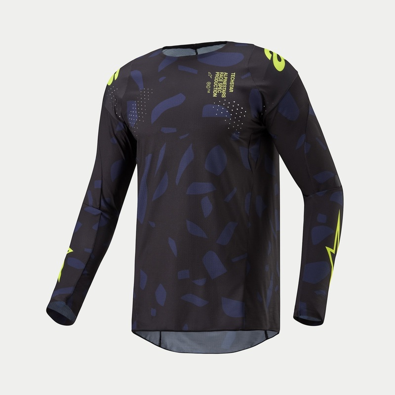 Alpinestars 2024 Techstar Rantera Jersey – Black Navy Fluro Yellow S