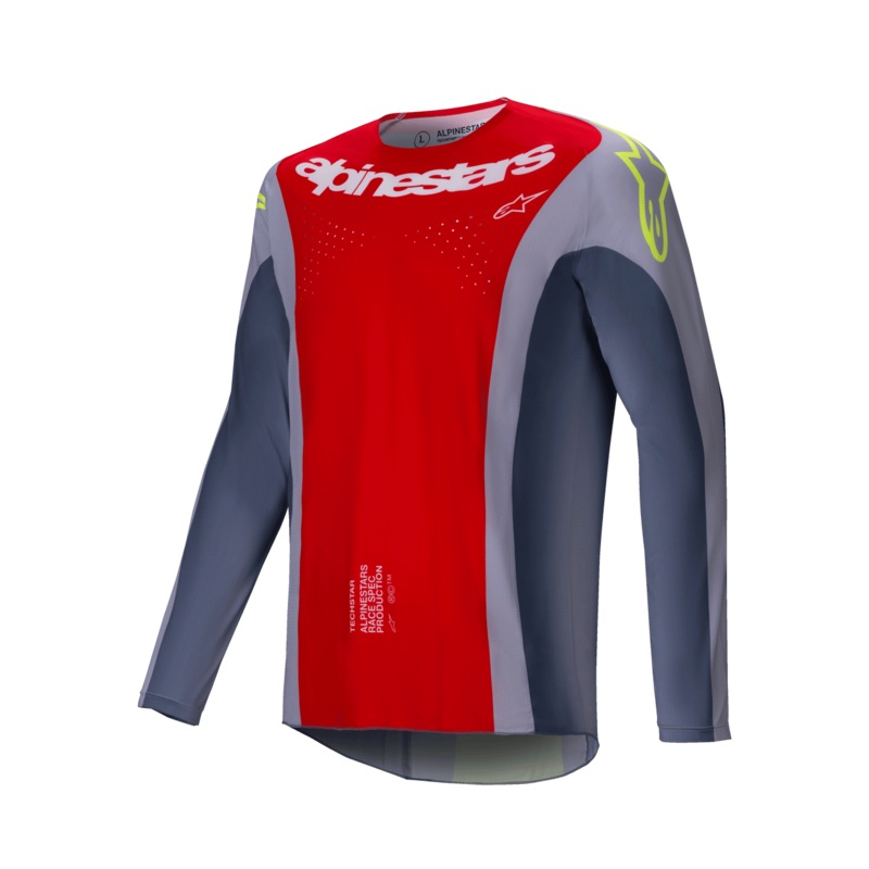 Alpinestars 2025 Techstar Melt Jersey – Bright Red Gray S