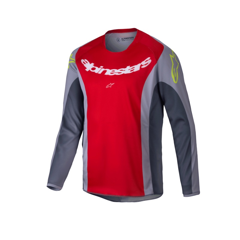 Alpinestars 2025 Youth Racer Melt Jersey – Bright-Red/Gray S