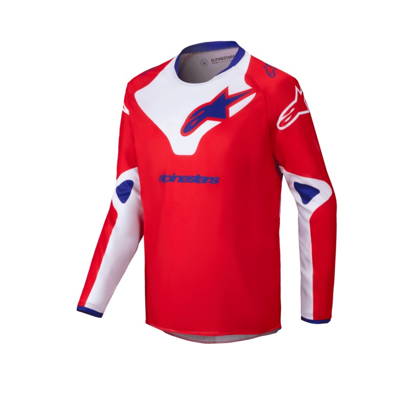 Alpinestars 2025 Youth Racer Veil Jersey – Bright-Red/White S