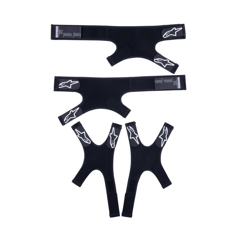 Alpinestars Straps Set L&R For Rk-7 Knee Brace – Black White S/M