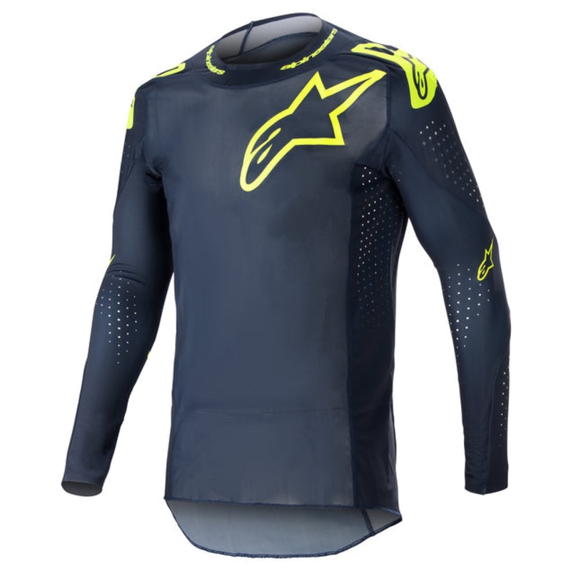 Alpinestars 2023 Supertech Bruin Jersey – Night Navy Yellowfluro S