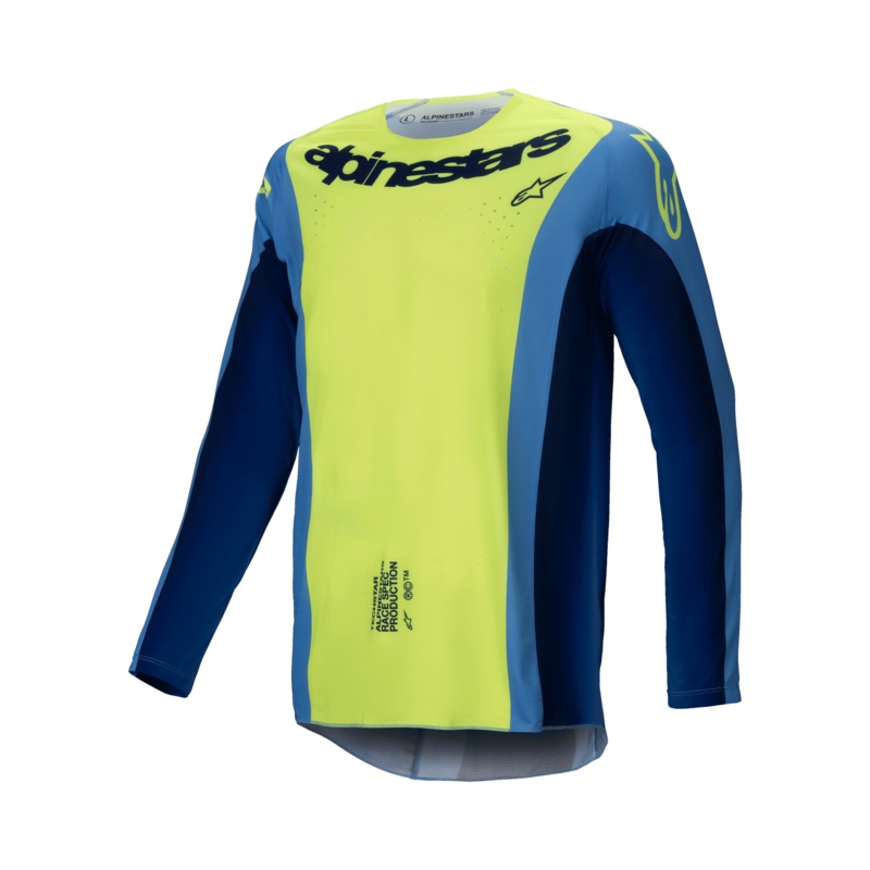 Alpinestars 2025 Techstar Melt Jersey – Fluro Yellow Blue S
