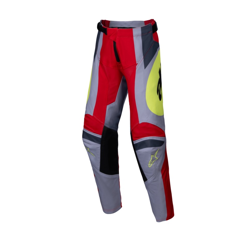 Alpinestars 2025 Youth Racer Melt Pants – Bright Red Gray 22
