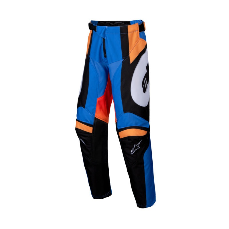 Alpinestars 2025 Youth Racer Melt Pants – Orange/Blue 22