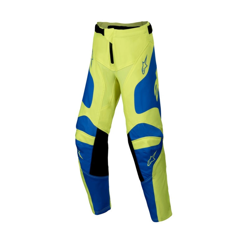 Alpinestars 2025 Youth Racer Veil Pants – Fluro Yellow Blue 22