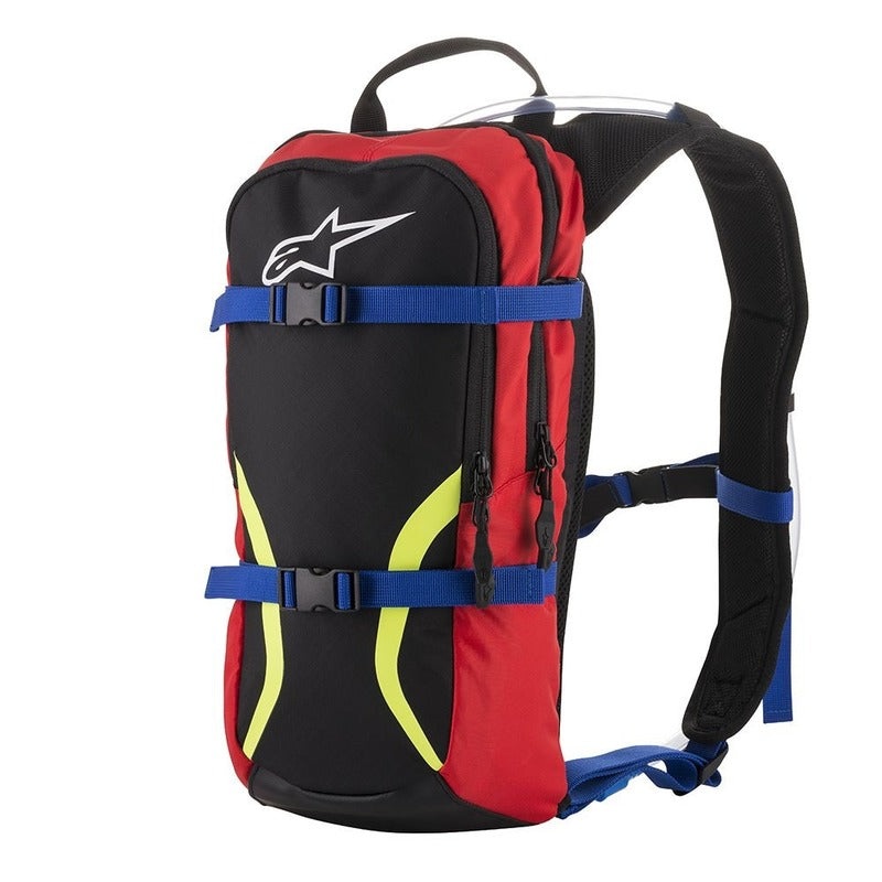 Alpinestars Iguana Hydration Backpack – Black/Blue/Red/Fluro Yellow
