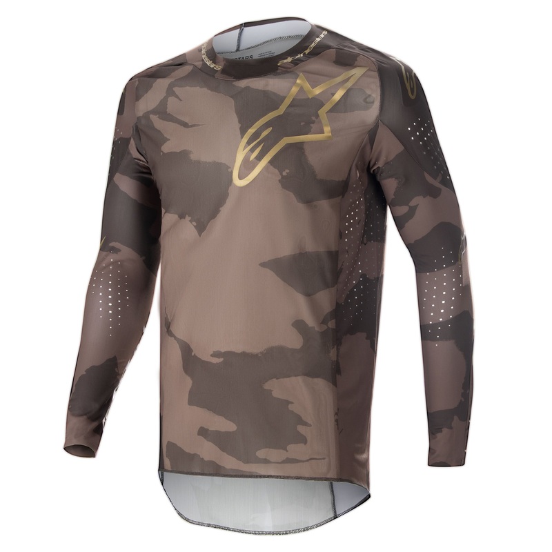 Alpinestars Supertech Squad 23 Le Jersey – Dark Brown Kargaroo Gold M