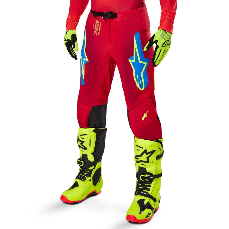Alpinestars 2025 Supertech Maker Pants – Bright-Red-Fluro-Yellow 28