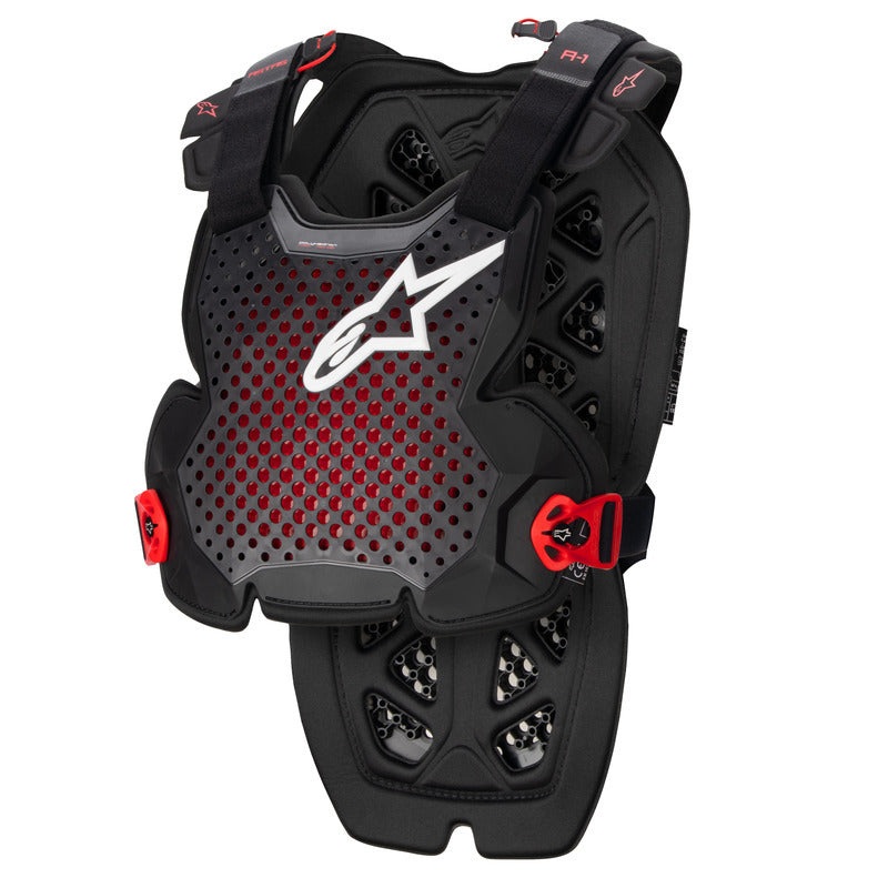 Alpinestars A1 Chest Guard – Anthracite Black Red M/L