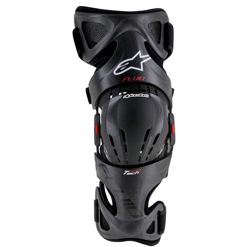 Alpinestars Fluid Tech Lt Knee Brace – Anthracite Red White XL