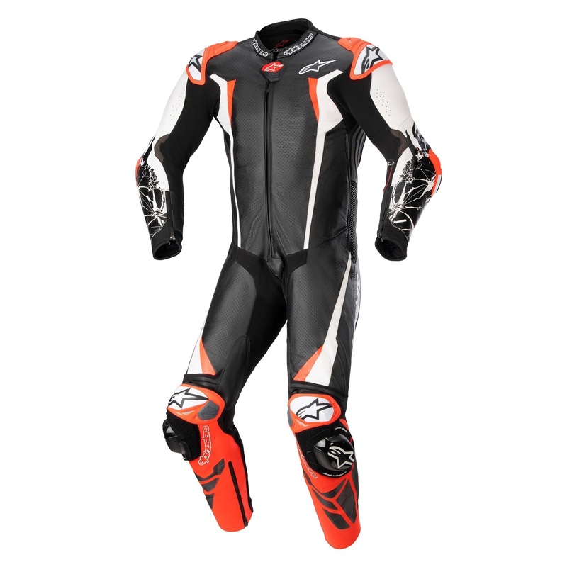 Alpinestars Racing Absolute V2 1 Pc Suit – Black White Red Fluro EU 46