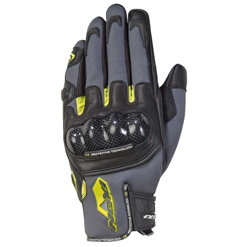 Ixon RS Rise Air Gloves – Grey/Black/Bright Yellow S