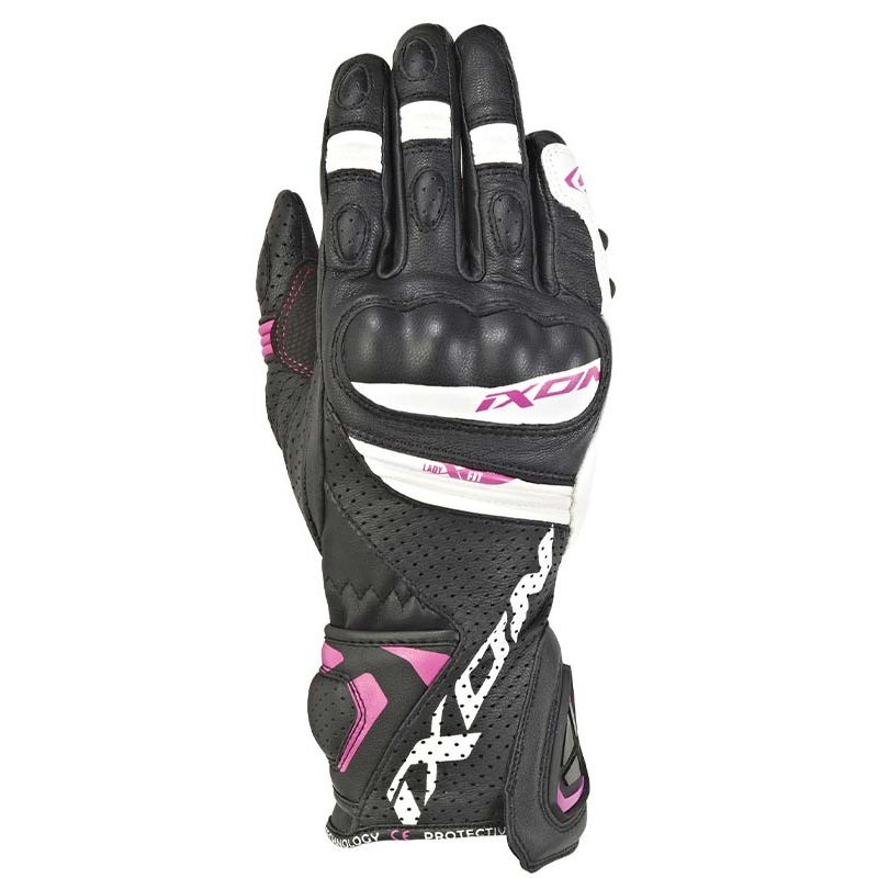 Ixon Rs Tempo Air Lady Gloves – Black/White/Fuchsia XS