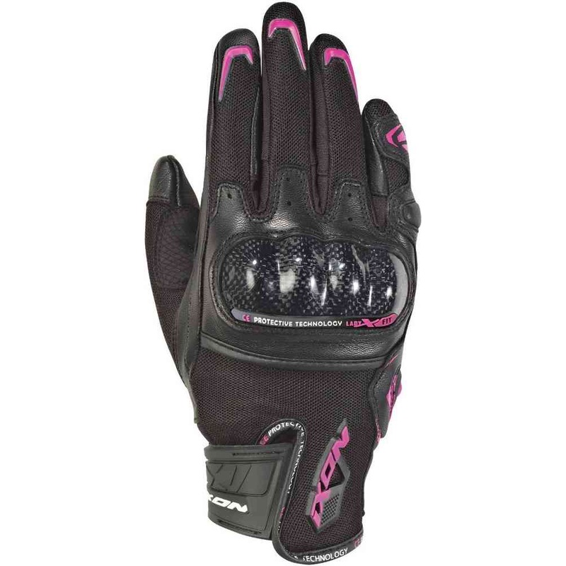 Ixon Rs4 Air Lady Gloves – Black/Fuchsia XS