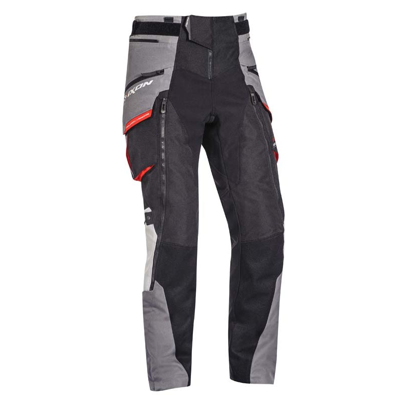 Ixon Ragnar Textile Pants – Black/Grey/Red S