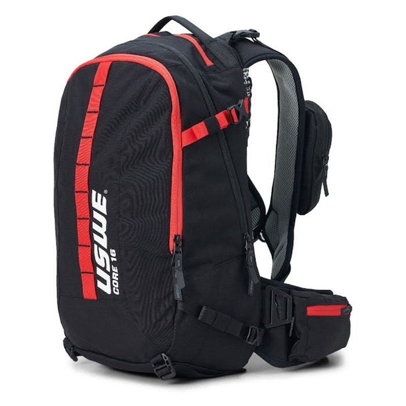 USWE 22 Core 16 Backpack With Hydration (Compatible Not Incl) – Black/Red